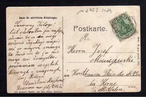 102753 AK Beeskow 1907 Geldscheinkarte Kirche vom Kietz gesehen