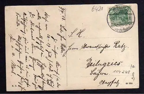104248 AK Meura bei Schwarzburg i. Thür. Schule Meurastein 1913
