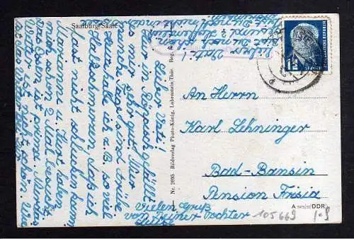 105669 AK Saalburg Ebersdorf 1953 Röppisch Ferienlager