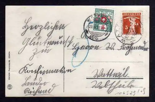 106529 AK Wattwil Toggenburgische Webschule Fotokarte 1918