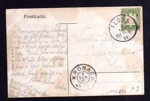 106297 AK Floss Oberpfalz 1905 Passepartout
