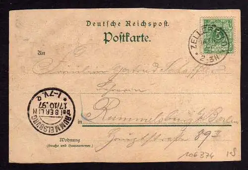 106374 AK Zellerfeld 1897 Oberharz Kurhaus zum Auerhahn Pension Wildfütterung Hi