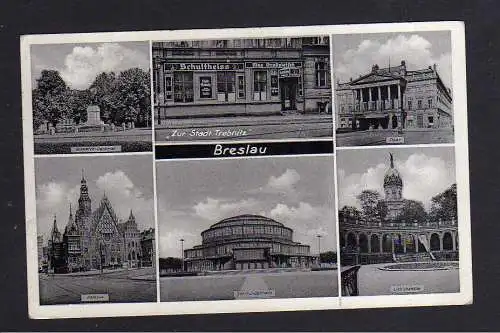 108314 AK Breslau 1937 Gasthaus Zur Stadt Trebnitz Max Großpietsch Trebnitzer St