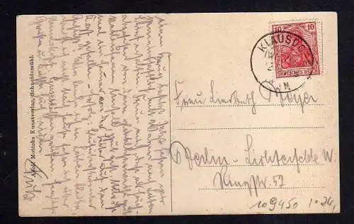 109450 AK Klausdorf Hammer 1919 Wpr. Gasthof zur grünen Tanne Klausdorfer Hammer