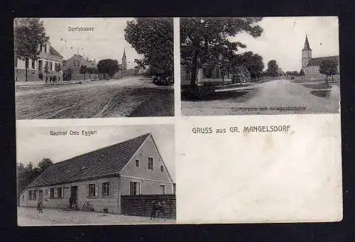 108819 AK Groß Mangelsdorf 1909 bei Jerichow Gasthof Eggert Dorfstraße Kriegerde