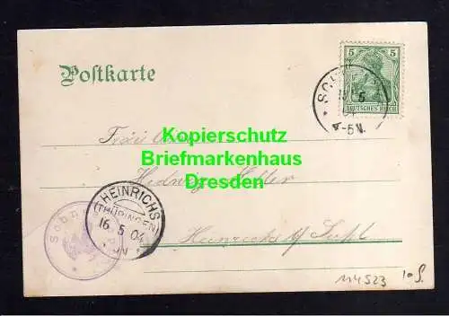 114523 AK Schmücke 1904 Hotel & Pension Neues Logirhaus Schneekopf
