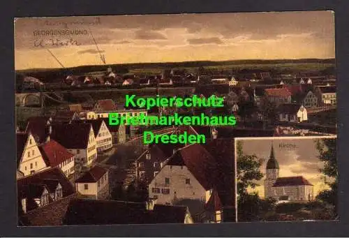 116786 AK Georgensgmünd 1919 Kirche Ort Elektrizitätswerk
