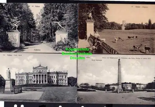 119000 3 AK Bad Sulza 1917 Kirche Lanitztal Schäfer Schafe Sonnenburg Altgermani