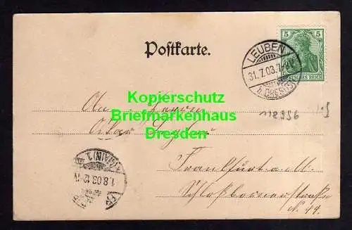 118996 AK Dresden Leuben 1903 Kirche Vollbild Himmelfahrtskirche