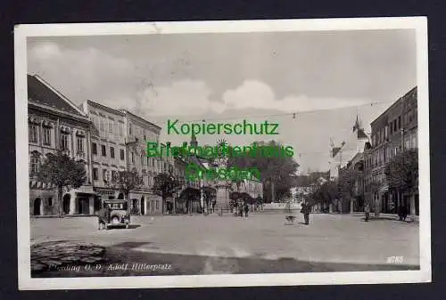 119721 AK Eferding 1939 Marktplatz Fotokarte Bürgercafe Gasthof zur Traube