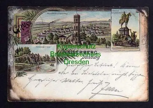 120705 AK Kaiserberg Duisburg Litho 1900