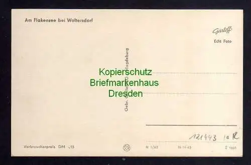 121443 AK Flakensee bei Woltersdorf Campingplatz 1963