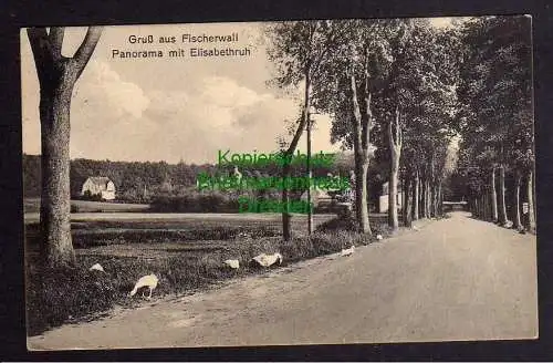 121719 AK Fischerwall Gransee 1930 Fischerwall Panorama mit Elisabethruh
