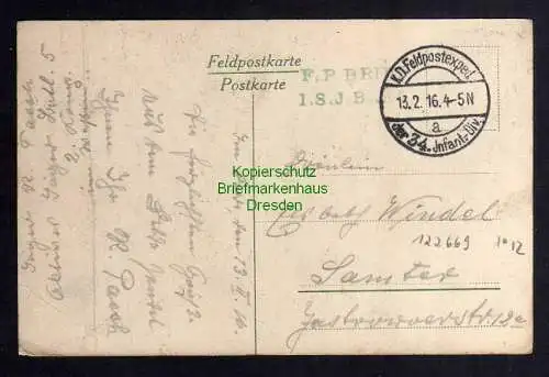 122669 AK Stenay Kronprinzenstr. 1916 Feldpost