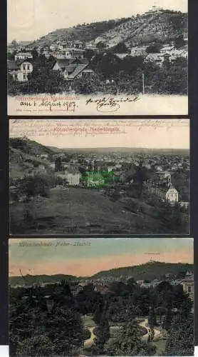 122628 3 AK Kötzschenbroda Niederlößnitz Panorama 1907 1911 1909