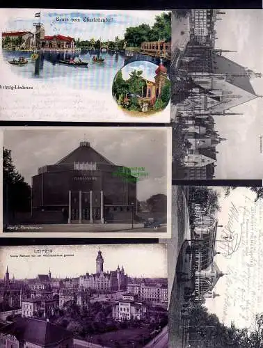 122959 10 AK Auerbachs Hof 1900 Bismarck Denkmal Palmengarten Krematorium
