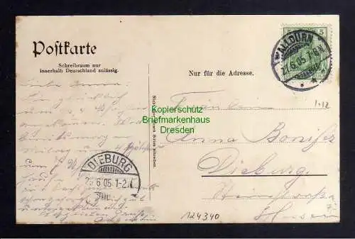 124340 AK Walldürn 1905 Passepartout Kirche
