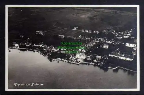 124735 AK Hagnau am Bodensee um 1930 Luftbild Fliegeraufnahme Fotokarte