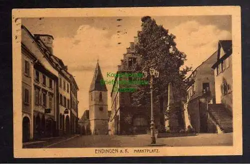 124658 AK Endingen am Kaiserstuhl Marktplatz 1928