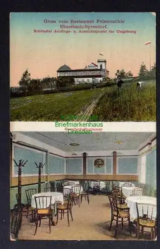 126767 AK Ebersbach Spreedorf Restaurant Felsenmühle 1912 Neugersdorf