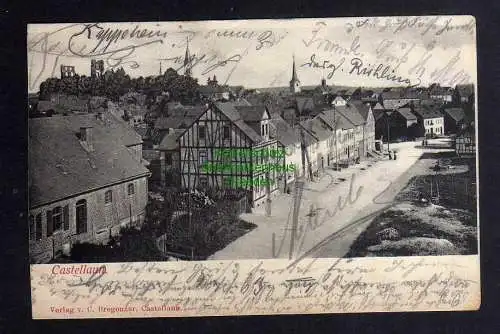 126475 AK Kastellaun Castellaun 1904 Bahnhofstraße Gefängnis viele Autogramme