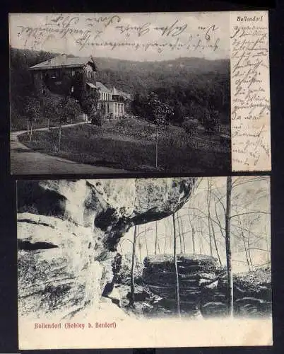 127279 2 AK Bollendorf an der Sauer Holey b. Berdorf 1906 Waldvilla