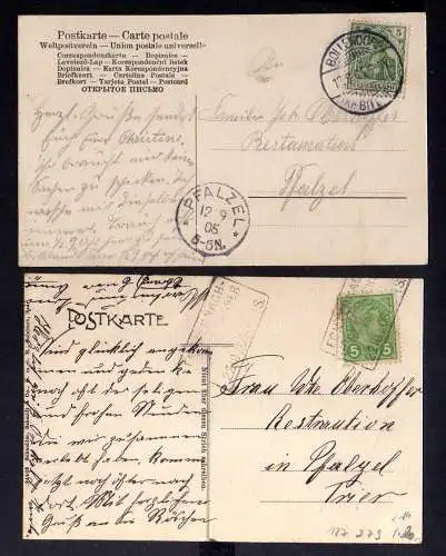 127279 2 AK Bollendorf an der Sauer Holey b. Berdorf 1906 Waldvilla