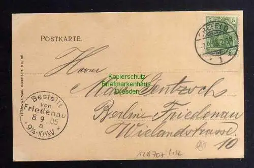 128707 AK Krefeld Crefeld 1905 Hochstrasse Hutfabrik Mylius-Bricks