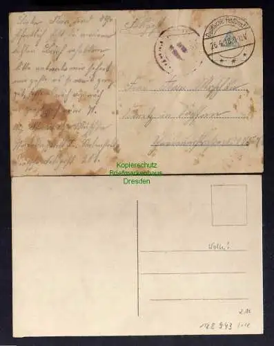 128943 2 AK Holoby Goloby Wolhynien Ukraine Ziehbrunnen 1918 Storch