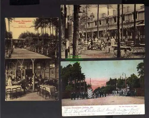 129259 3 AK  Truppenübungsplatz Zeithain Eingang 1907 Cantine Finke