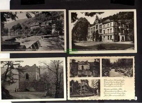 130742 4 AK Bad Blankenburg Kurhaus Hotel Chrysopras Eberstein Löscheshall