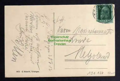 131127 AK Kitzingen Pfründner Spital Kirche Rathausturm 1912