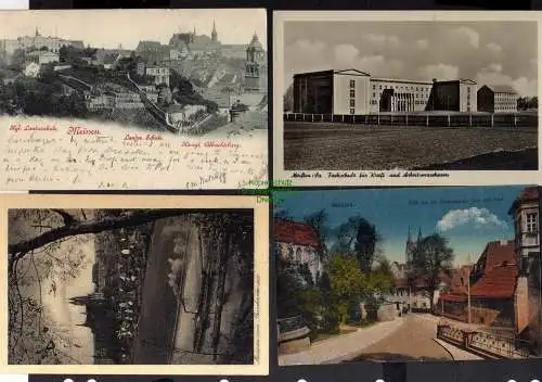 131382 7 AK Meißen Kriegssäule 1915 Weinberg Weinlese 1911 Fachschule Kraft-