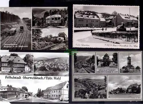 131518 8 AK Oberweißbacher Bergbahn im ob. Schwarzatal Fröbelmuseum Geburtshaus