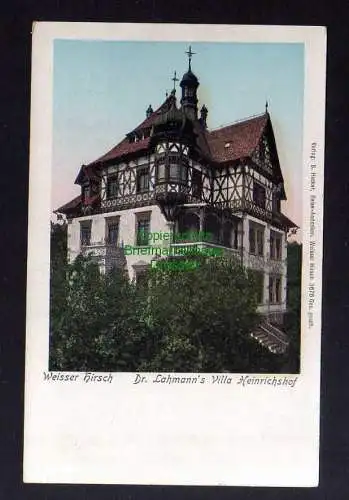 131667 AK Dresden Weißer Hirsch Dr. Lahmanns Villa Heinrichshof um 1905