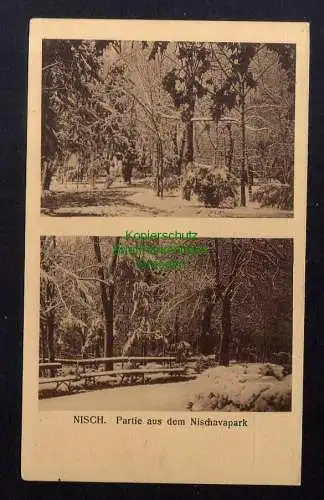 131759 AK Nisch Nis Serbien um 1915 Winterbild Nischvapark