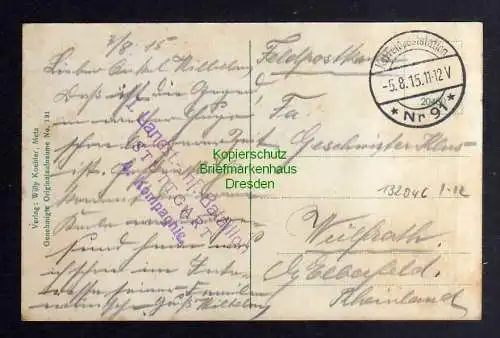 132046 AK Conflans Frankreich 1915 Feldpost