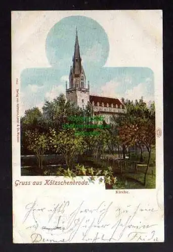 132575 AK Kötzschenbroda Kirche 1902