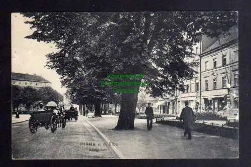 132334 AK Pirna Königsplatz 1910