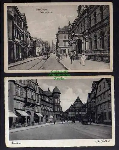 132342 2 AK Paderborn Westernstraße 1916 Am Rathaus 1941