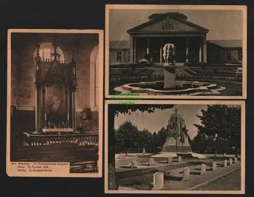 132992 3 AK Pärnu Pernau um 1925 St. Elisabeth Kirche Tartu Estland Eesti