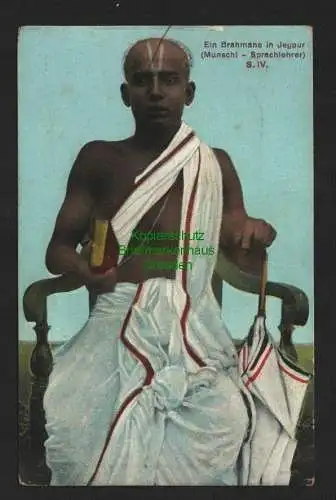 134688 AK Brahmane in Jeypur Indien Munschi Sprachlehrer Mission Breglum