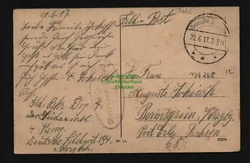 134268 AK Kattowitz Katowice 1917 Gymnasium Feldpost