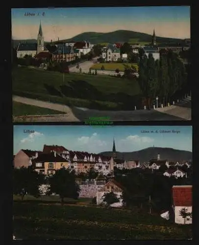 134276 2 AK Löbau 1918 Panorama Feldpost