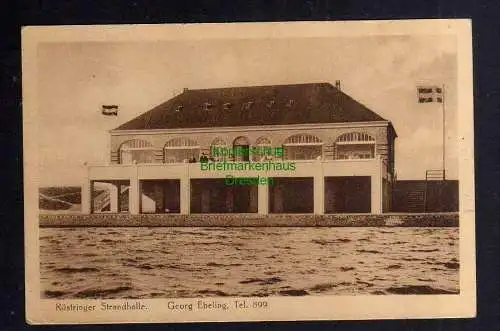 135102 AK Rüstringen Strandhalle Wilhelmshaven Georg Ebeling 1918 Marinepost