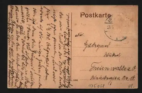 135058 AK Angermünde um 1920 Berliner Straße mit Marienkirche