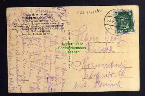 135140 AK Leobschütz Glubczyce 1928 Waldschenke Stadtforst