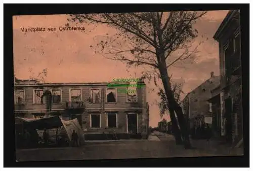 136017 AK Ostroleka Ostrolenka 1917 Ruine zerstörtes Haus Feldpost