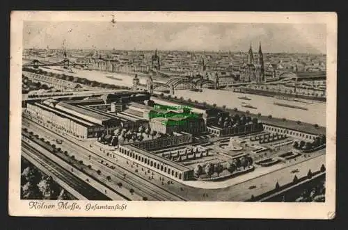 136846 AK Köllner Messe Gesamtansicht 1928 Köln