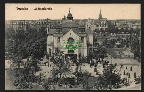 136813 AK Dresden Andreaskirche Kunstverlag Alfred Hartmann Nr. 1469